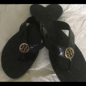 Tory Burch jelly Thora: black/gold 7